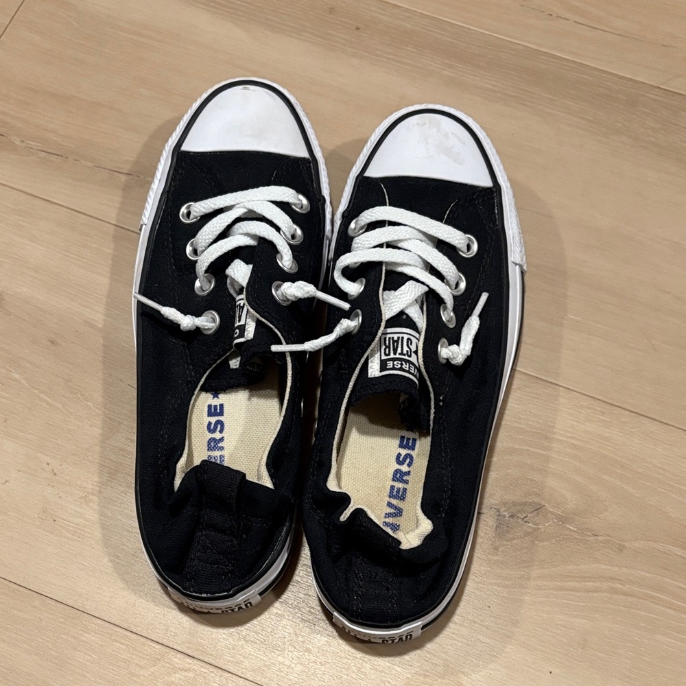 Converse Black and White Canvas Sneakers